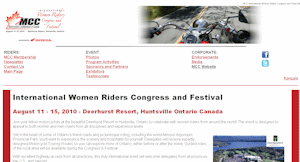 The Motorcyclists Confederation of Canada International Women Riders Congress and Festival 2010